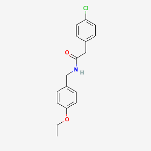 molecular formula C17H18ClNO2 B4847192 2-(4-chlorophenyl)-N-(4-ethoxybenzyl)acetamide 