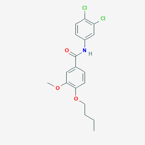 molecular formula C18H19Cl2NO3 B4847213 4-butoxy-N-(3,4-dichlorophenyl)-3-methoxybenzamide 