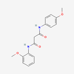 molecular formula C17H18N2O4 B4847214 N-(2-methoxyphenyl)-N'-(4-methoxyphenyl)malonamide 