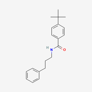 molecular formula C20H25NO B4847264 4-tert-butyl-N-(3-phenylpropyl)benzamide 