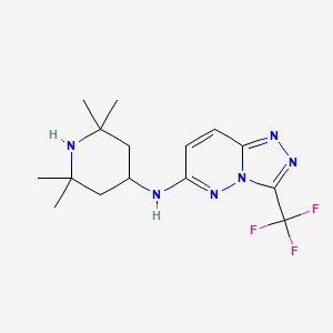 molecular formula C15H21F3N6 B4847293 N-(2,2,6,6-tetramethyl-4-piperidinyl)-3-(trifluoromethyl)[1,2,4]triazolo[4,3-b]pyridazin-6-amine 