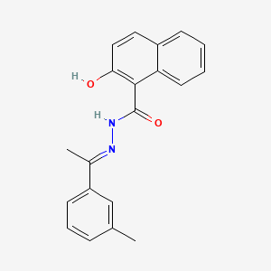 2-hydroxy-N'-[1-(3-methylphenyl)ethylidene]-1-naphthohydrazide
