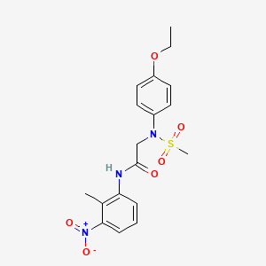 N~2~-(4-ethoxyphenyl)-N~1~-(2-methyl-3-nitrophenyl)-N~2~-(methylsulfonyl)glycinamide