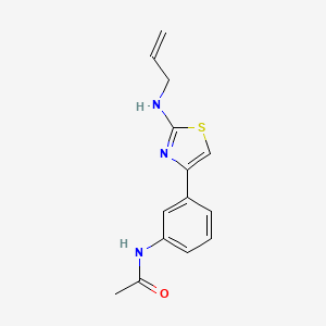 molecular formula C14H15N3OS B4847361 N-{3-[2-(allylamino)-1,3-thiazol-4-yl]phenyl}acetamide 