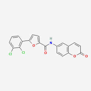 molecular formula C20H11Cl2NO4 B4847435 5-(2,3-dichlorophenyl)-N-(2-oxo-2H-chromen-6-yl)-2-furamide 