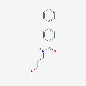 molecular formula C17H19NO2 B484745 N-(3-methoxypropyl)-4-phenylbenzamide CAS No. 349407-20-1