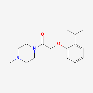 molecular formula C16H24N2O2 B4847487 1-[(2-isopropylphenoxy)acetyl]-4-methylpiperazine 