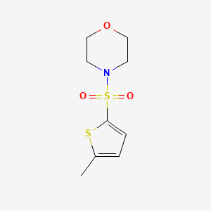 molecular formula C9H13NO3S2 B4847536 4-[(5-methyl-2-thienyl)sulfonyl]morpholine 