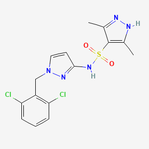 N-[1-(2,6-dichlorobenzyl)-1H-pyrazol-3-yl]-3,5-dimethyl-1H-pyrazole-4-sulfonamide