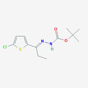 tert-butyl 2-[1-(5-chloro-2-thienyl)propylidene]hydrazinecarboxylate