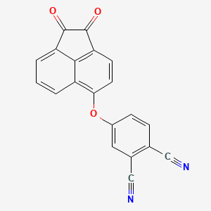 molecular formula C20H8N2O3 B4847665 4-[(1,2-dioxo-1,2-dihydro-5-acenaphthylenyl)oxy]phthalonitrile 