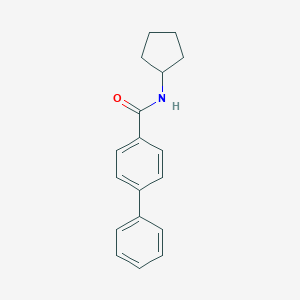 molecular formula C18H19NO B484770 N-cyclopentyl-4-phenylbenzamide CAS No. 333350-78-0