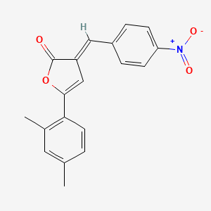 molecular formula C19H15NO4 B4847730 5-(2,4-dimethylphenyl)-3-(4-nitrobenzylidene)-2(3H)-furanone 