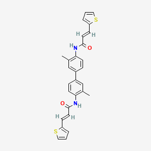 molecular formula C28H24N2O2S2 B4847755 N,N'-(3,3'-dimethyl-4,4'-biphenyldiyl)bis[3-(2-thienyl)acrylamide] 