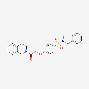 N-benzyl-4-[2-(3,4-dihydro-1H-isoquinolin-2-yl)-2-oxoethoxy]-N-methylbenzenesulfonamide