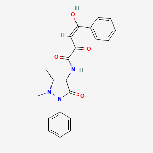 molecular formula C21H19N3O4 B4847774 N-(1,5-dimethyl-3-oxo-2-phenyl-2,3-dihydro-1H-pyrazol-4-yl)-2-hydroxy-4-oxo-4-phenyl-2-butenamide 