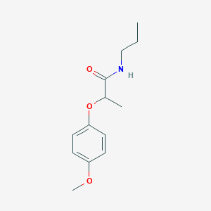 molecular formula C13H19NO3 B4847776 2-(4-methoxyphenoxy)-N-propylpropanamide 