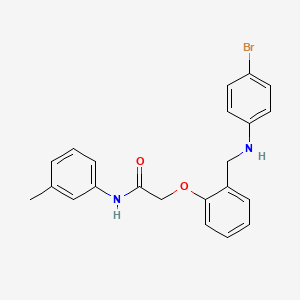 molecular formula C22H21BrN2O2 B4847781 2-(2-{[(4-bromophenyl)amino]methyl}phenoxy)-N-(3-methylphenyl)acetamide 