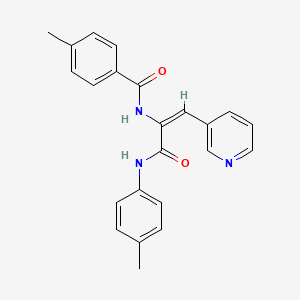 4-methyl-N-[1-{[(4-methylphenyl)amino]carbonyl}-2-(3-pyridinyl)vinyl]benzamide