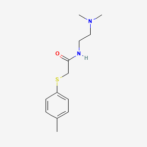 molecular formula C13H20N2OS B4847832 N-[2-(dimethylamino)ethyl]-2-[(4-methylphenyl)thio]acetamide 