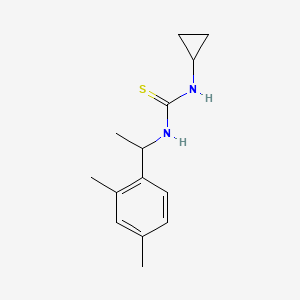 molecular formula C14H20N2S B4847869 N-cyclopropyl-N'-[1-(2,4-dimethylphenyl)ethyl]thiourea 