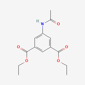 molecular formula C14H17NO5 B4847900 diethyl 5-(acetylamino)isophthalate 
