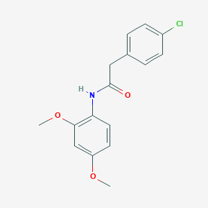 molecular formula C16H16ClNO3 B484791 2-(4-chlorophenyl)-N-(2,4-dimethoxyphenyl)acetamide CAS No. 184837-36-3