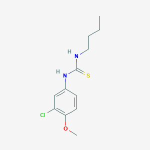 molecular formula C12H17ClN2OS B4847957 N-butyl-N'-(3-chloro-4-methoxyphenyl)thiourea 