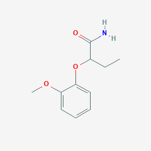 molecular formula C11H15NO3 B4847974 2-(2-methoxyphenoxy)butanamide 