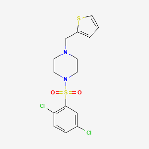 molecular formula C15H16Cl2N2O2S2 B4847989 1-[(2,5-dichlorophenyl)sulfonyl]-4-(2-thienylmethyl)piperazine 