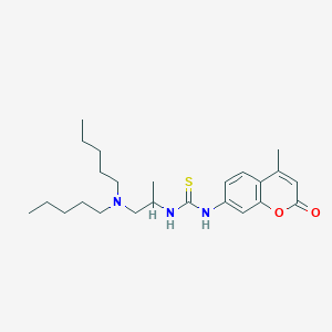 N-[2-(dipentylamino)-1-methylethyl]-N'-(4-methyl-2-oxo-2H-chromen-7-yl)thiourea