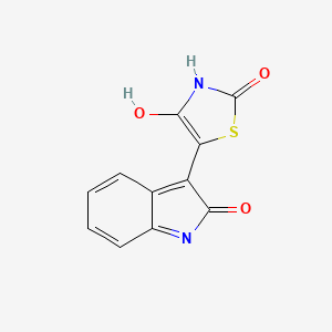 molecular formula C11H6N2O3S B4848061 5-(2-oxo-1,2-dihydro-3H-indol-3-ylidene)-1,3-thiazolidine-2,4-dione 