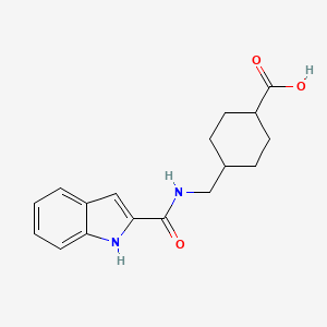 4-{[(1H-indol-2-ylcarbonyl)amino]methyl}cyclohexanecarboxylic acid