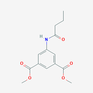 molecular formula C14H17NO5 B484808 Dimethyl 5-(butanoylamino)benzene-1,3-dicarboxylate CAS No. 519003-73-7