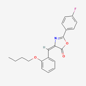 molecular formula C20H18FNO3 B4848081 4-(2-butoxybenzylidene)-2-(4-fluorophenyl)-1,3-oxazol-5(4H)-one 