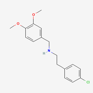 molecular formula C17H20ClNO2 B4848085 2-(4-chlorophenyl)-N-(3,4-dimethoxybenzyl)ethanamine 