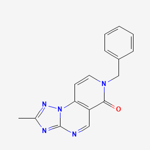 molecular formula C16H13N5O B4848097 7-benzyl-2-methylpyrido[3,4-e][1,2,4]triazolo[1,5-a]pyrimidin-6(7H)-one 