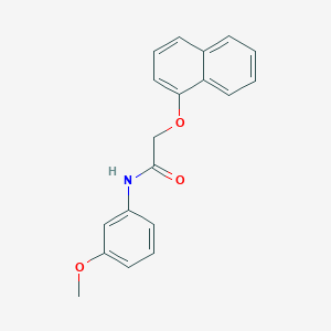 molecular formula C19H17NO3 B484818 N-(3-methoxyphenyl)-2-(1-naphthyloxy)acetamide CAS No. 444066-45-9