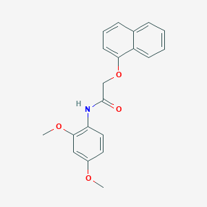 molecular formula C20H19NO4 B484819 N-(2,4-dimethoxyphenyl)-2-(naphthalen-1-yloxy)acetamide CAS No. 420823-61-6