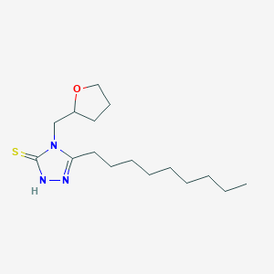 molecular formula C16H29N3OS B4848197 5-nonyl-4-(tetrahydro-2-furanylmethyl)-4H-1,2,4-triazole-3-thiol 