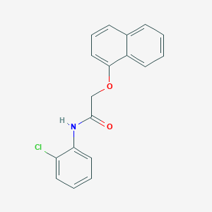 molecular formula C18H14ClNO2 B484823 N-(2-chlorophenyl)-2-naphthalen-1-yloxyacetamide CAS No. 397280-89-6