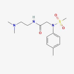molecular formula C14H23N3O3S B4848323 N~1~-[2-(dimethylamino)ethyl]-N~2~-(4-methylphenyl)-N~2~-(methylsulfonyl)glycinamide 