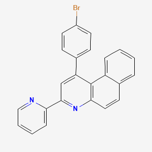 molecular formula C24H15BrN2 B4848342 1-(4-bromophenyl)-3-(2-pyridinyl)benzo[f]quinoline 