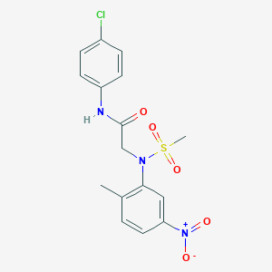 N~1~-(4-chlorophenyl)-N~2~-(2-methyl-5-nitrophenyl)-N~2~-(methylsulfonyl)glycinamide
