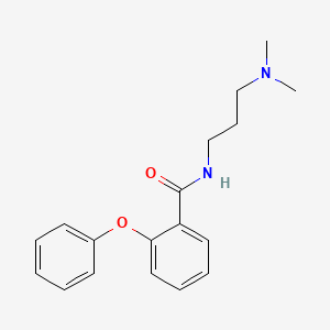 molecular formula C18H22N2O2 B4848396 N-[3-(dimethylamino)propyl]-2-phenoxybenzamide CAS No. 5868-85-9