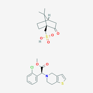 molecular formula C26H32ClNO6S2 B048484 氯吡格雷樟脑磺酸盐 CAS No. 120202-68-8