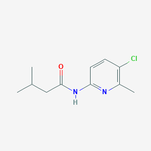 molecular formula C11H15ClN2O B4848417 N-(5-chloro-6-methyl-2-pyridinyl)-3-methylbutanamide 