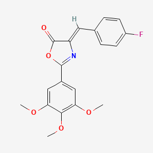 molecular formula C19H16FNO5 B4848440 4-(4-fluorobenzylidene)-2-(3,4,5-trimethoxyphenyl)-1,3-oxazol-5(4H)-one 
