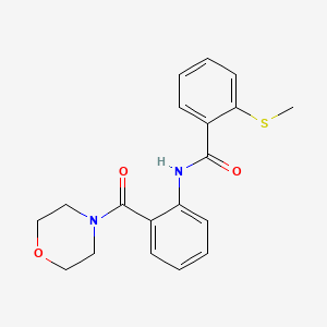 molecular formula C19H20N2O3S B4848509 2-(methylthio)-N-[2-(4-morpholinylcarbonyl)phenyl]benzamide 