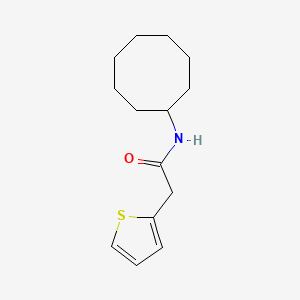 molecular formula C14H21NOS B4848548 N-cyclooctyl-2-(2-thienyl)acetamide 